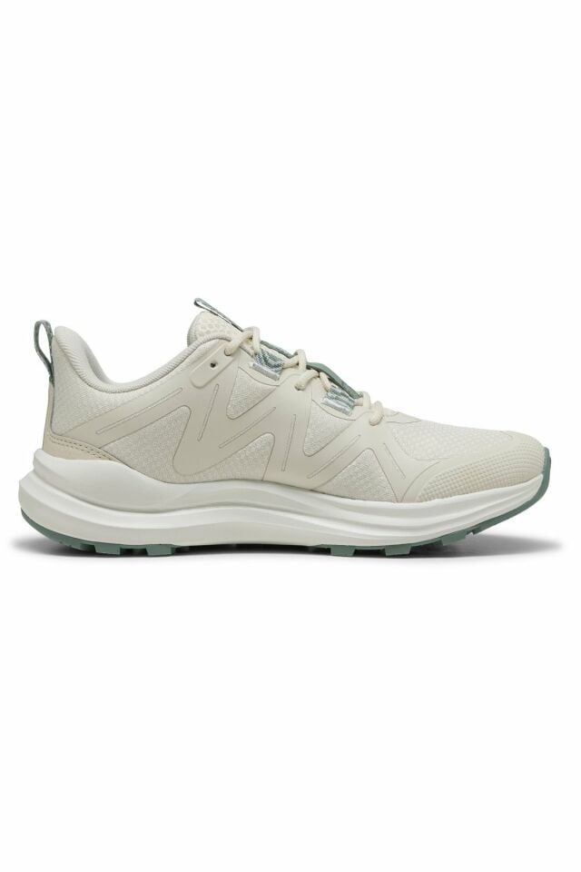 Puma Reflect Lite Trail Bayan Spor Ayakkabı Krem/Yeşil 37944021