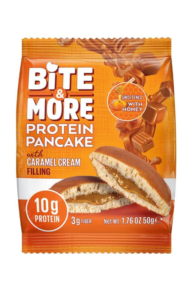 Bite & More Protein Pancake 50g x 12 Adet Caramel Cream
