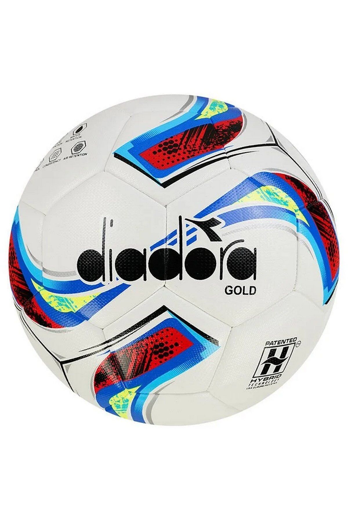 Diadora Gold No 5 Futbol Topu Beyaz/Desenli