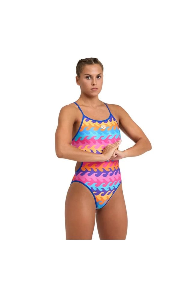 Arena Women's SwimSuit Challenge Back Reversible AO Bayan Yüzücü Mayo Renkli 005897700