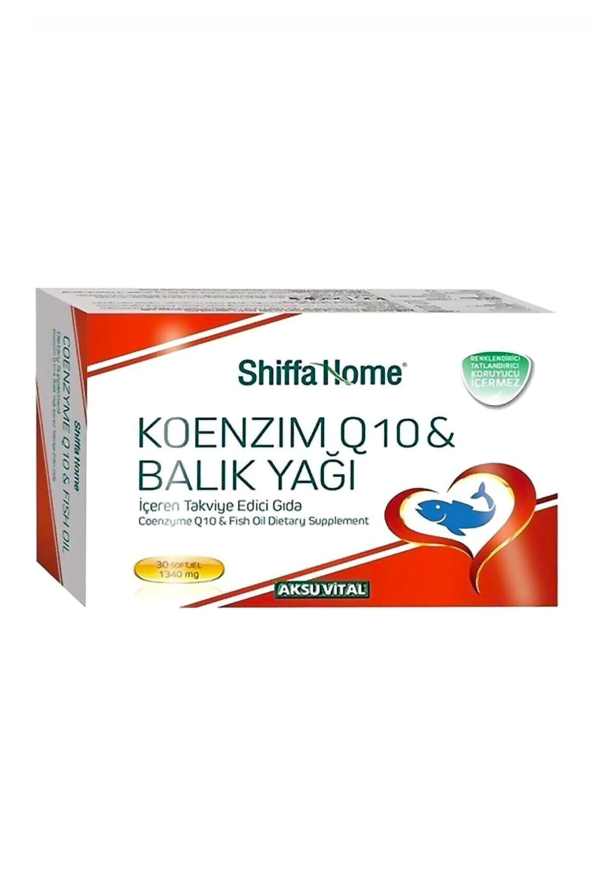 AksuVital Shiffa Home Koenzim Q10 & Balık Yağı 1340mg 30 Softjel