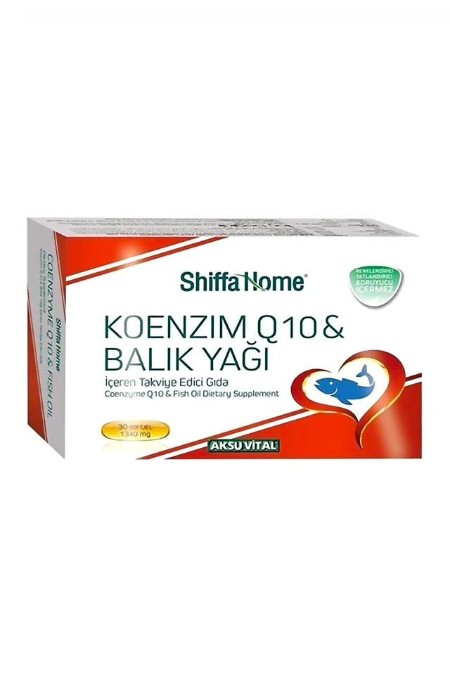 AksuVital Shiffa Home Koenzim Q10 & Balık Yağı 1340mg 30 Softjel