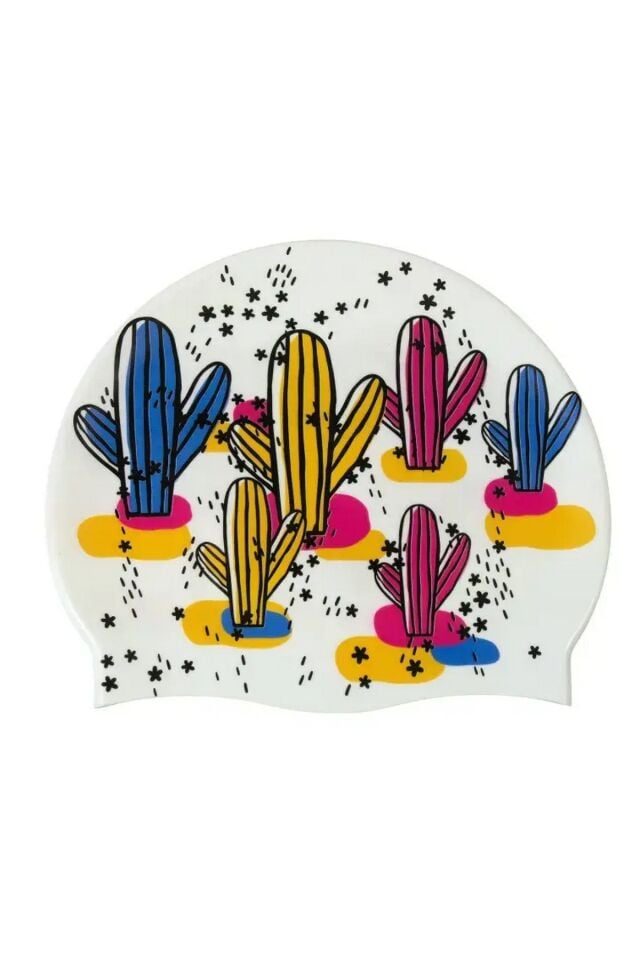 Arena Hd Cap Planet Unisex Silikon Yüzücü Bonesi Kaktüs Desenli 005572248