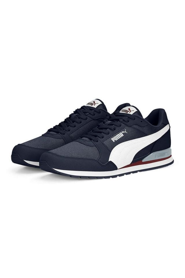 Puma ST Runner v3 Mesh Parisian-Night Puma-White Erkek Spor Ayakkabı Lacivert 38464011
