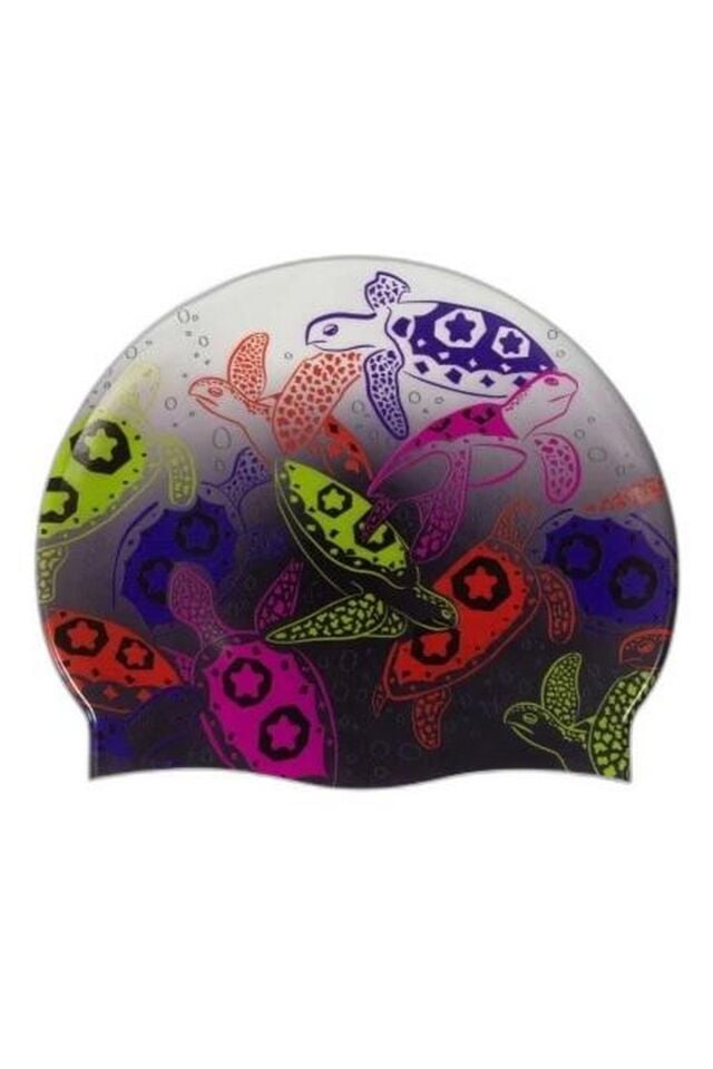 Arena Hd Cap Planet Unisex Silikon Yüzücü Bonesi Kaplumbağa Desenli 005572250