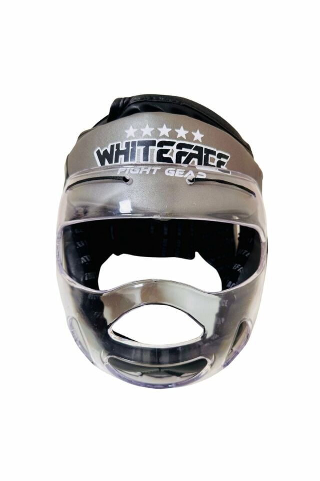 Whiteface Yüz Korumalı Boks Kaskı Gri
