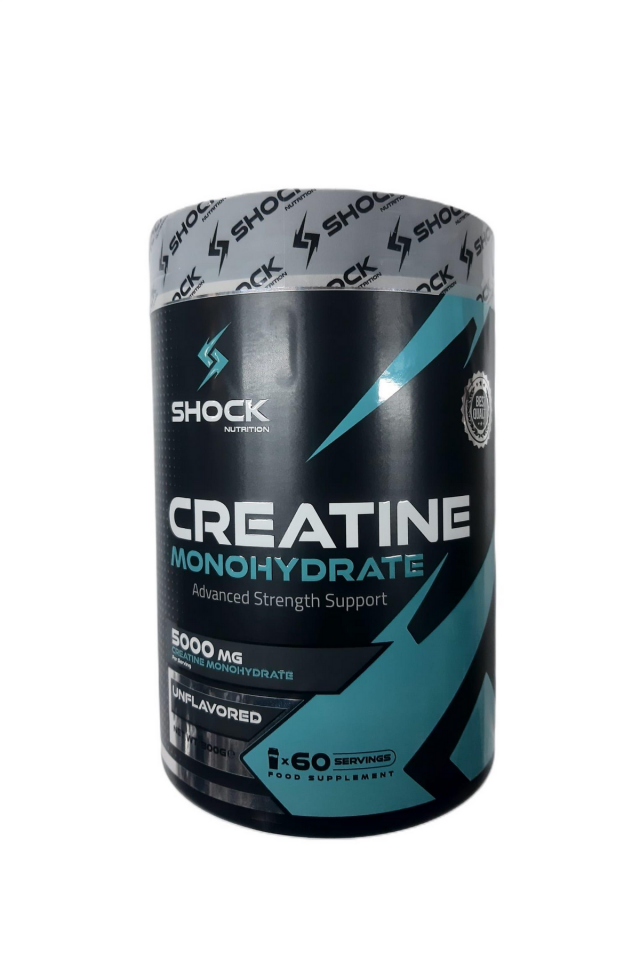 Shock Nutrition Creatine Monohydrate Aromasız 300g 60 Servis