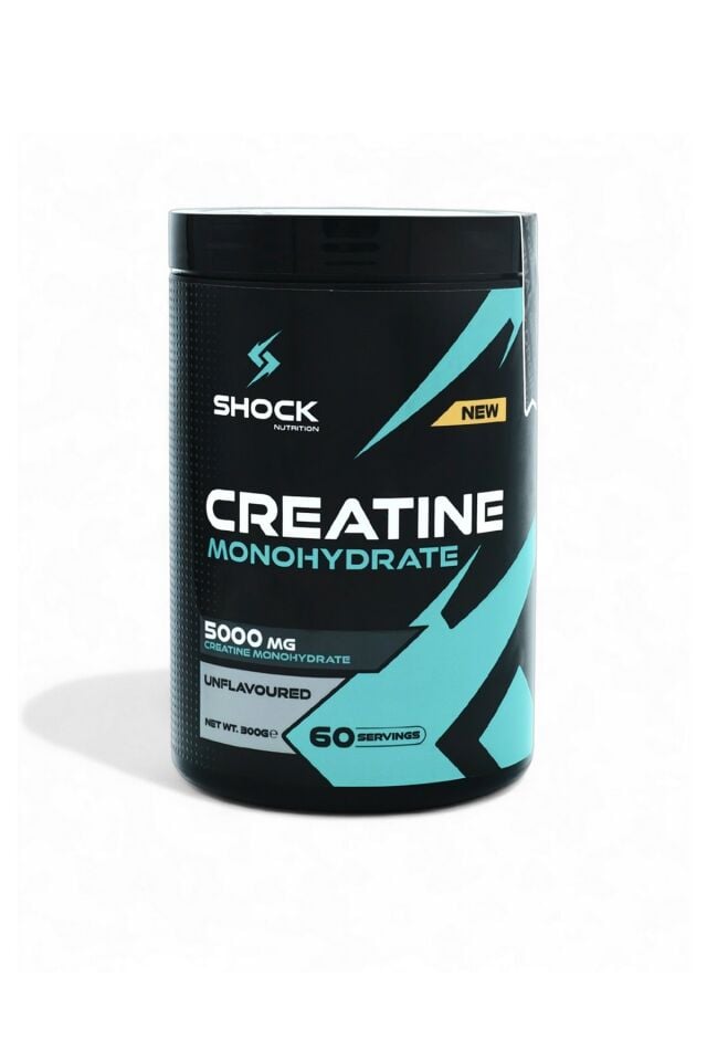 Shock Nutrition Creatine Monohydrate Aromasız 300g 60 Servis