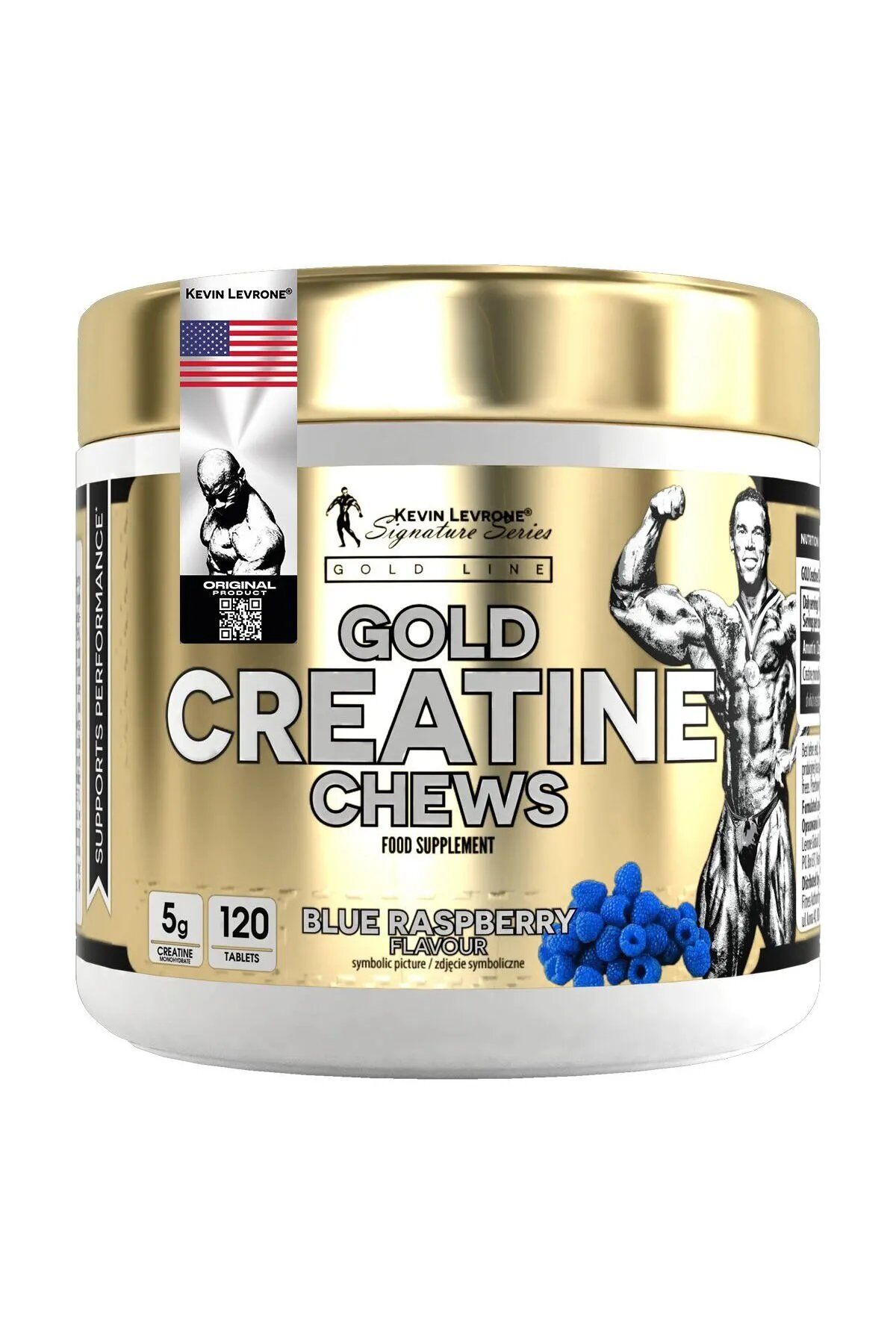 Kevin Levrone Gold Creatine Chews Böğürtlen Çiğnenebilir 120 Tablet