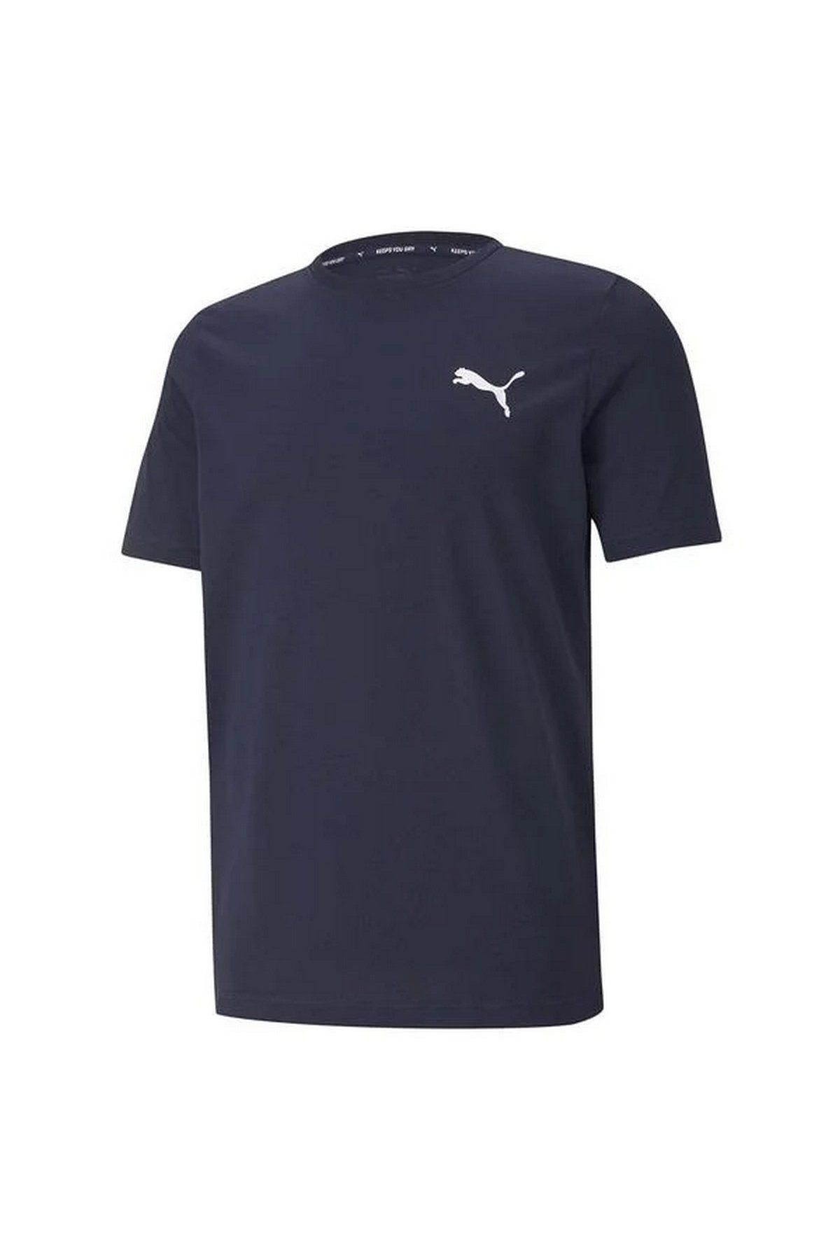 Puma Active Small Logo Tee Peacoat Erkek Tişört Lacivert 58672506 S