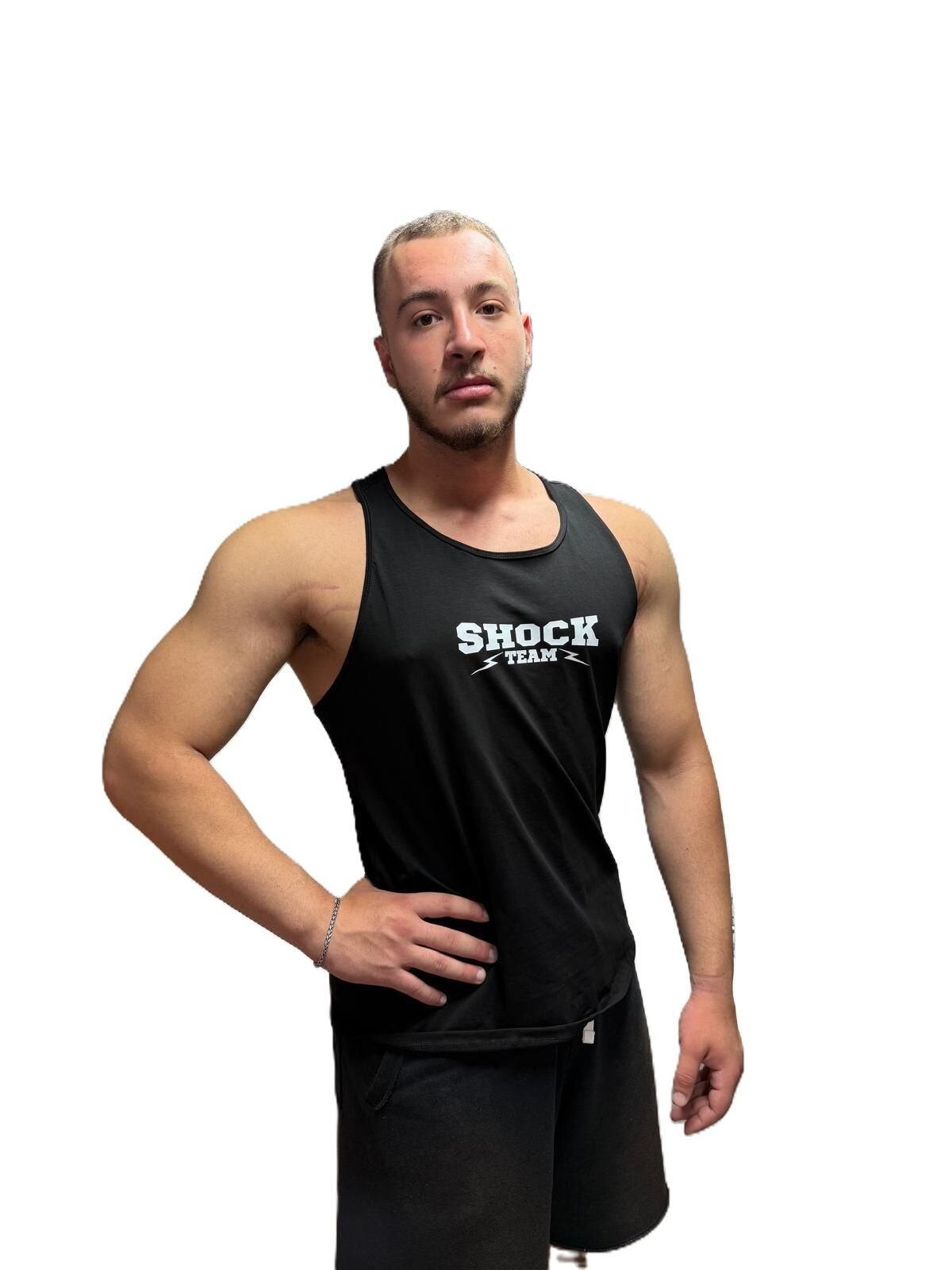 Shock Team Unisex Spor Antrenman Atlet Siyah S
