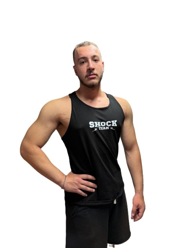 Shock Team Unisex Spor Antrenman Atlet Siyah S
