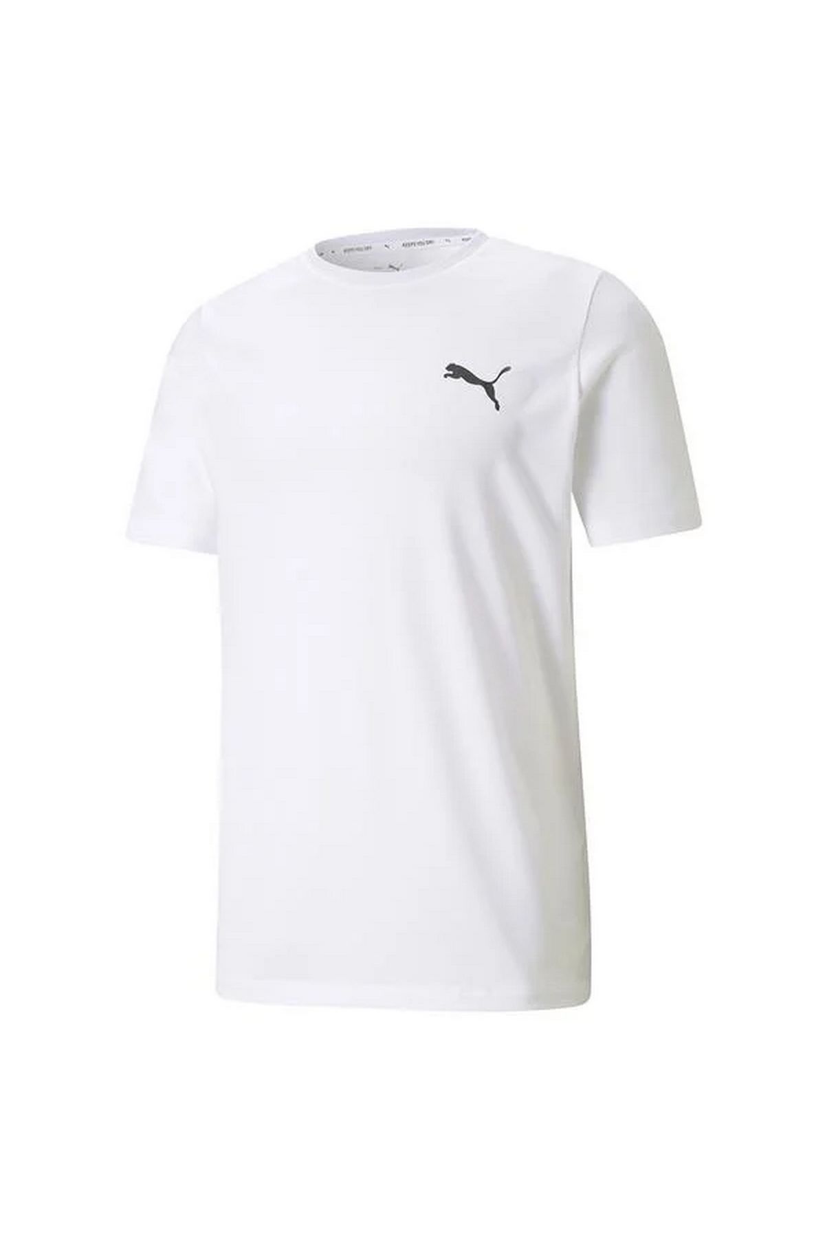 Puma Active Small Logo Tee White Erkek Tişört Beyaz 58672502