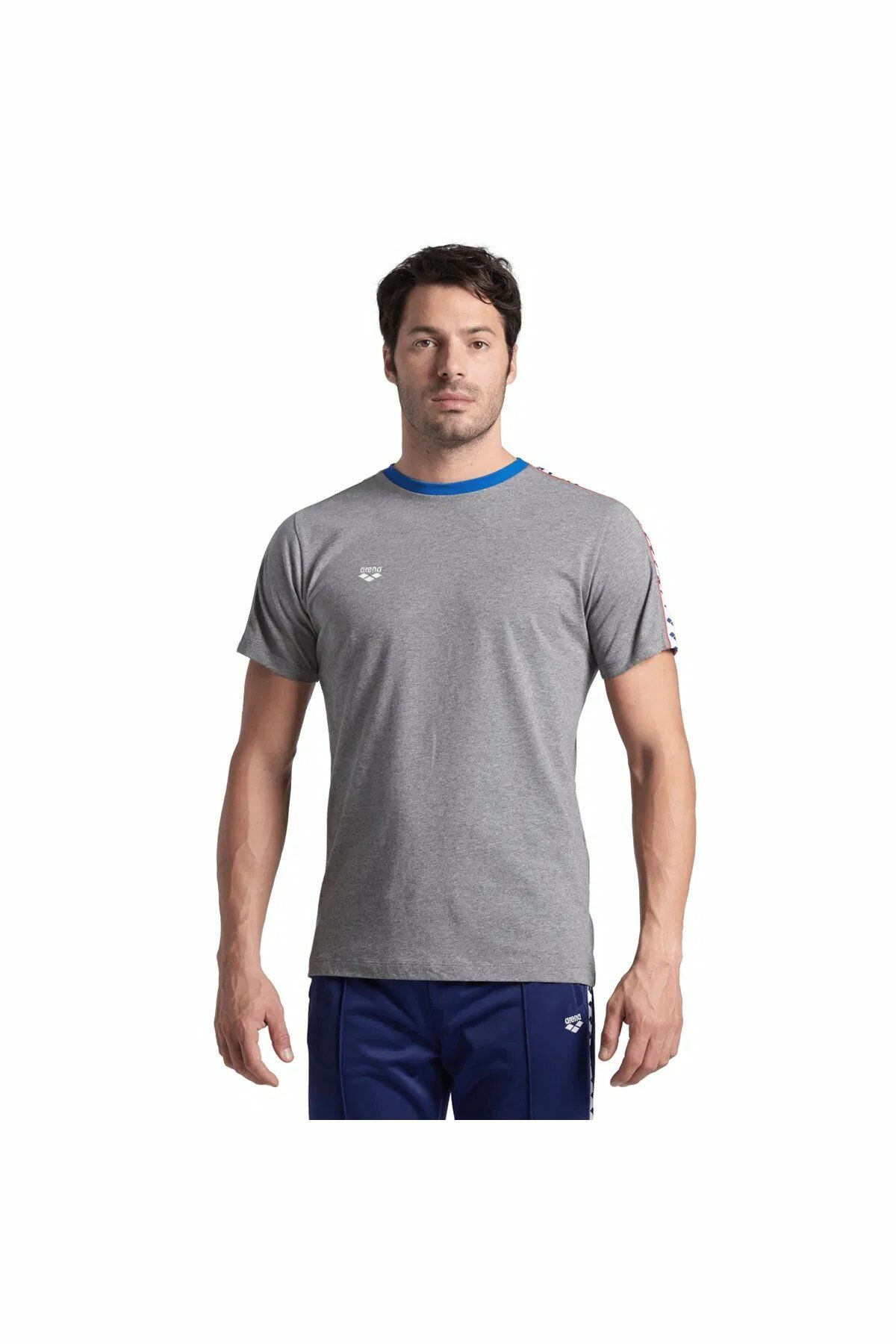 Arena Team Erkek Günlük Stil T-Shirt Gri 007526581