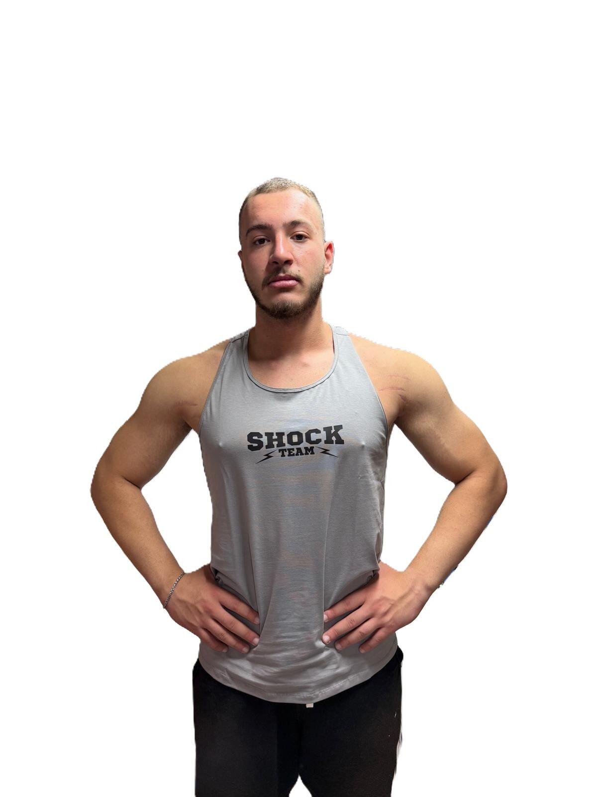 Shock Team Unisex Spor Antrenman Atlet Gri M