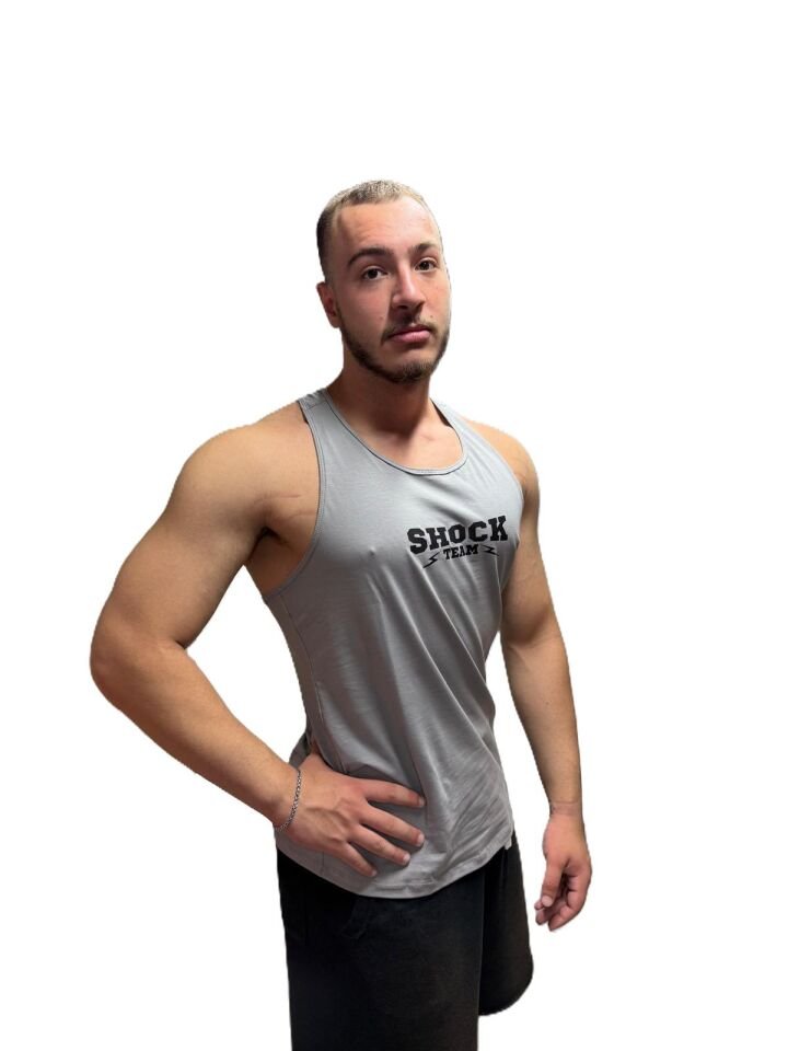 Shock Team Unisex Spor Antrenman Atlet Gri M