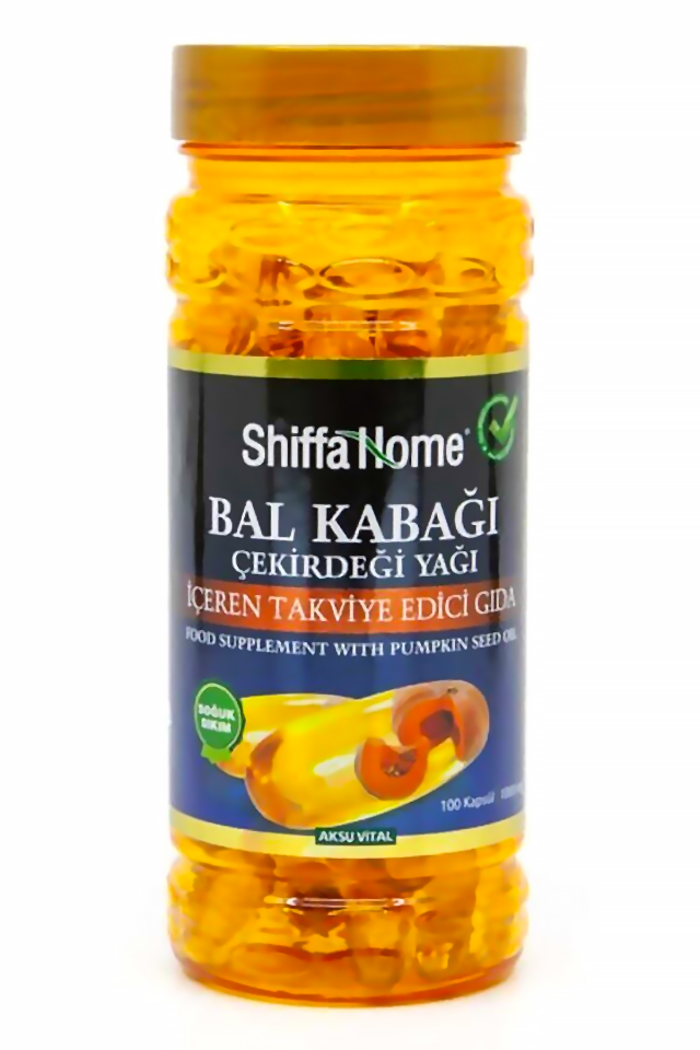 AksuVital Shiffa Home Bal Kabağı Çekirdeği Yağı 1000mg 100 Softjel