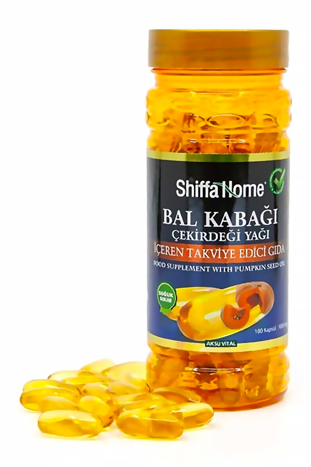 AksuVital Shiffa Home Bal Kabağı Çekirdeği Yağı 1000mg 100 Softjel