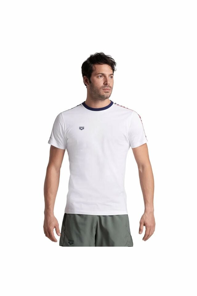 Arena Team Erkek Günlük Stil T-Shirt Beyaz 007526171
