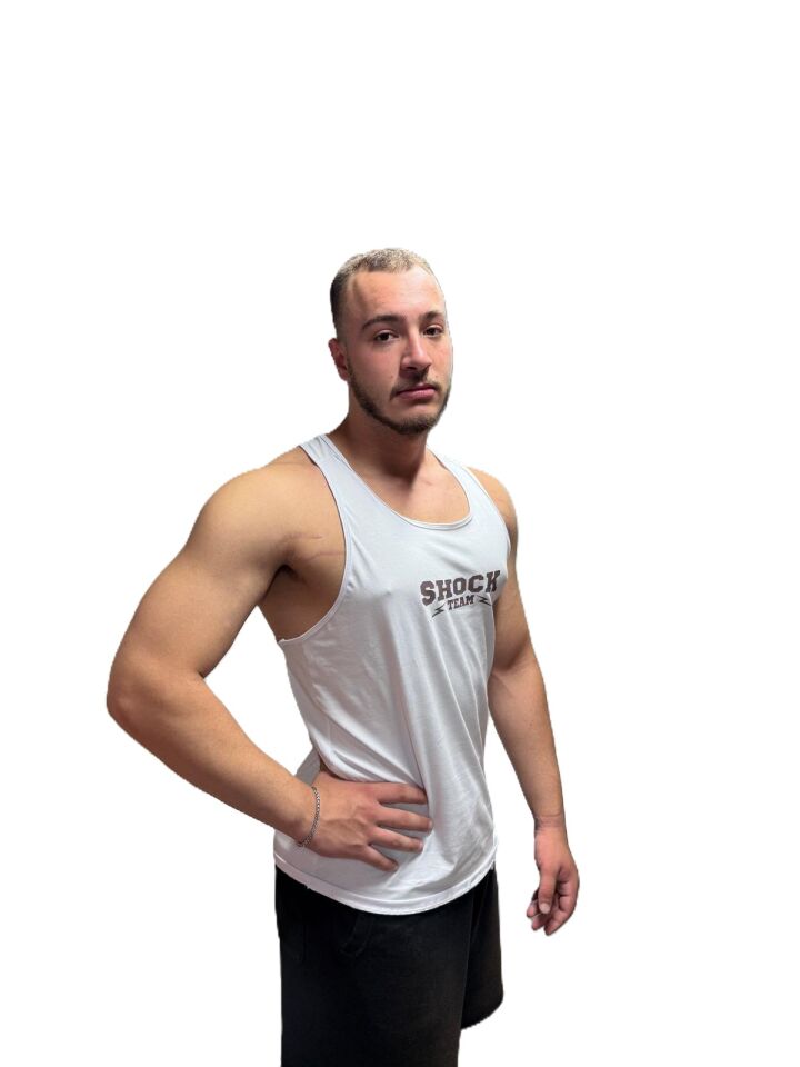 Shock Team Unisex Spor Antrenman Atlet Beyaz M