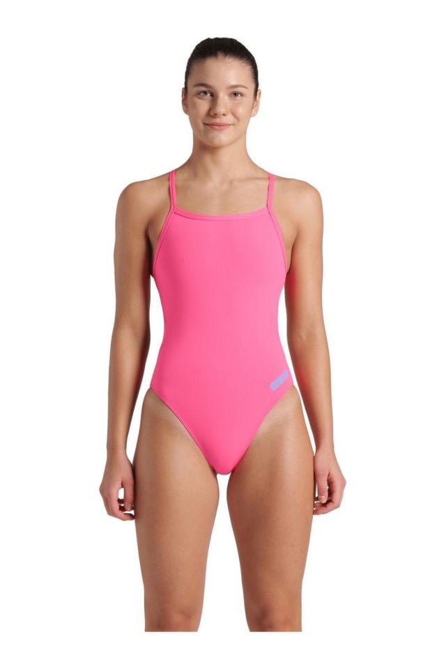 Arena Women's Team Swimsuit Challenge Solid Bayan Yüzücü Mayo Pembe 004766908