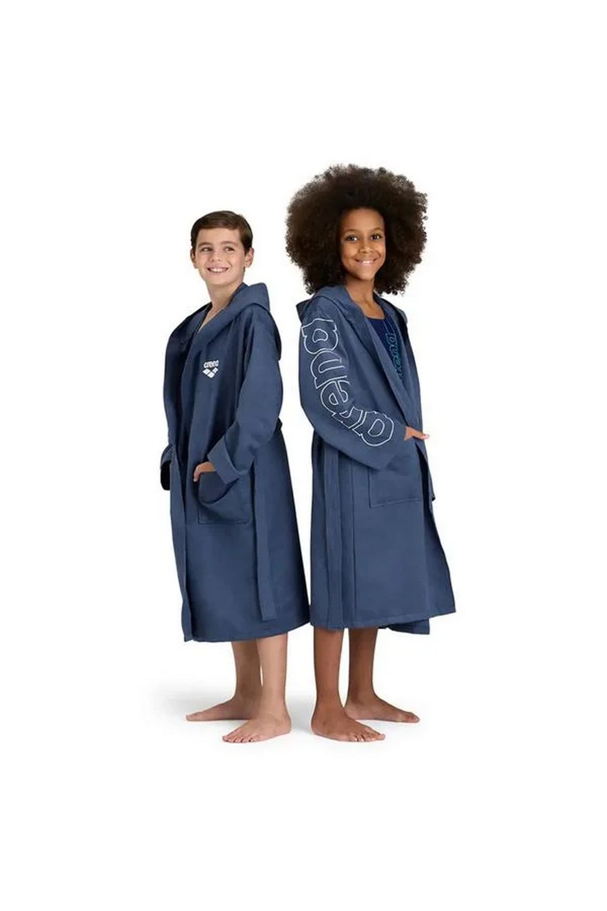 Arena Zeal Plus JR Unisex Çocuk Antrenman Bornoz K.Mavi 005309201
