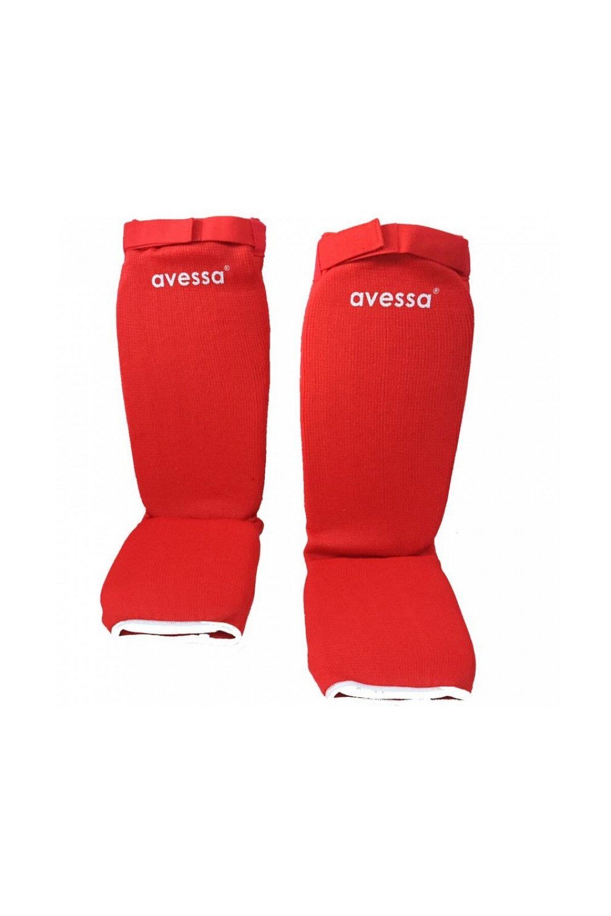 Avessa RSG-200 Muay Tai Ayak & Kaval Koruyucu Kırmızı M