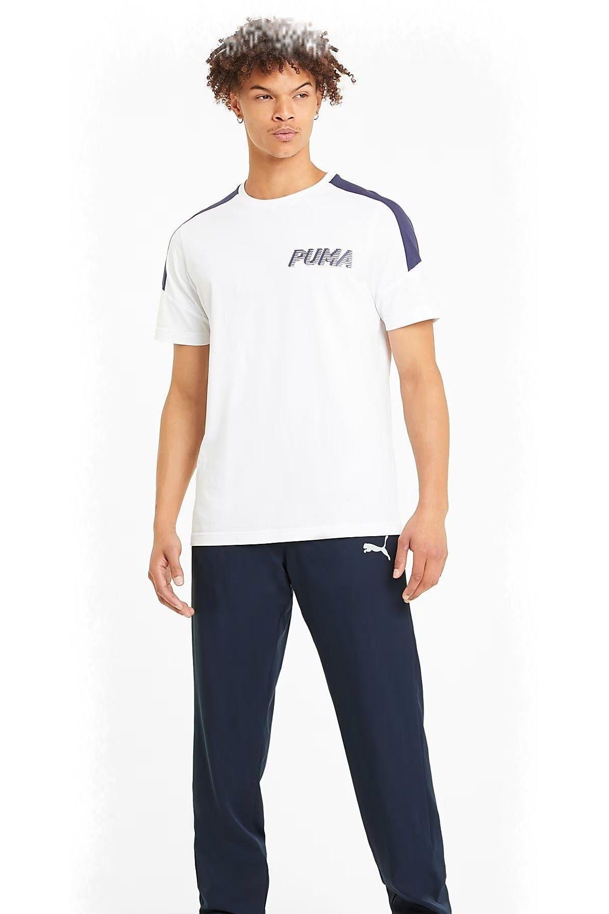Puma Active Woven Pants op Peacoat Erkek Günlük Stil Alt Eşofman Lacivert 58673206 L