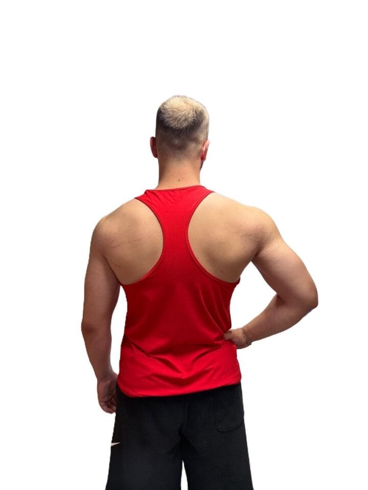 Shock Team Unisex Spor Antrenman Atlet Kırmızı L