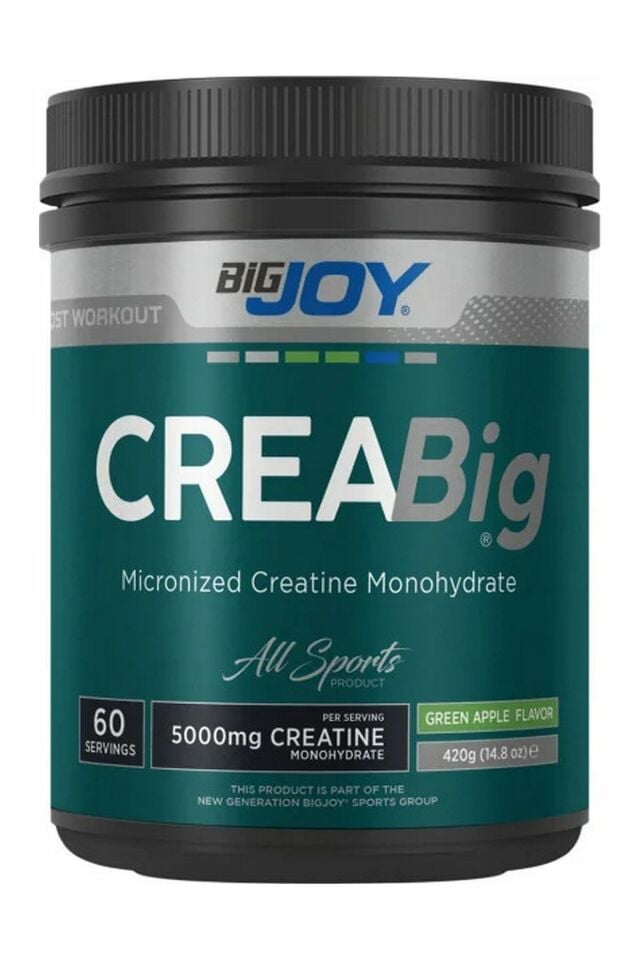 BigJoy Sports CreaBIG Creatine Powder Yeşil Elma 420g 60 Servis