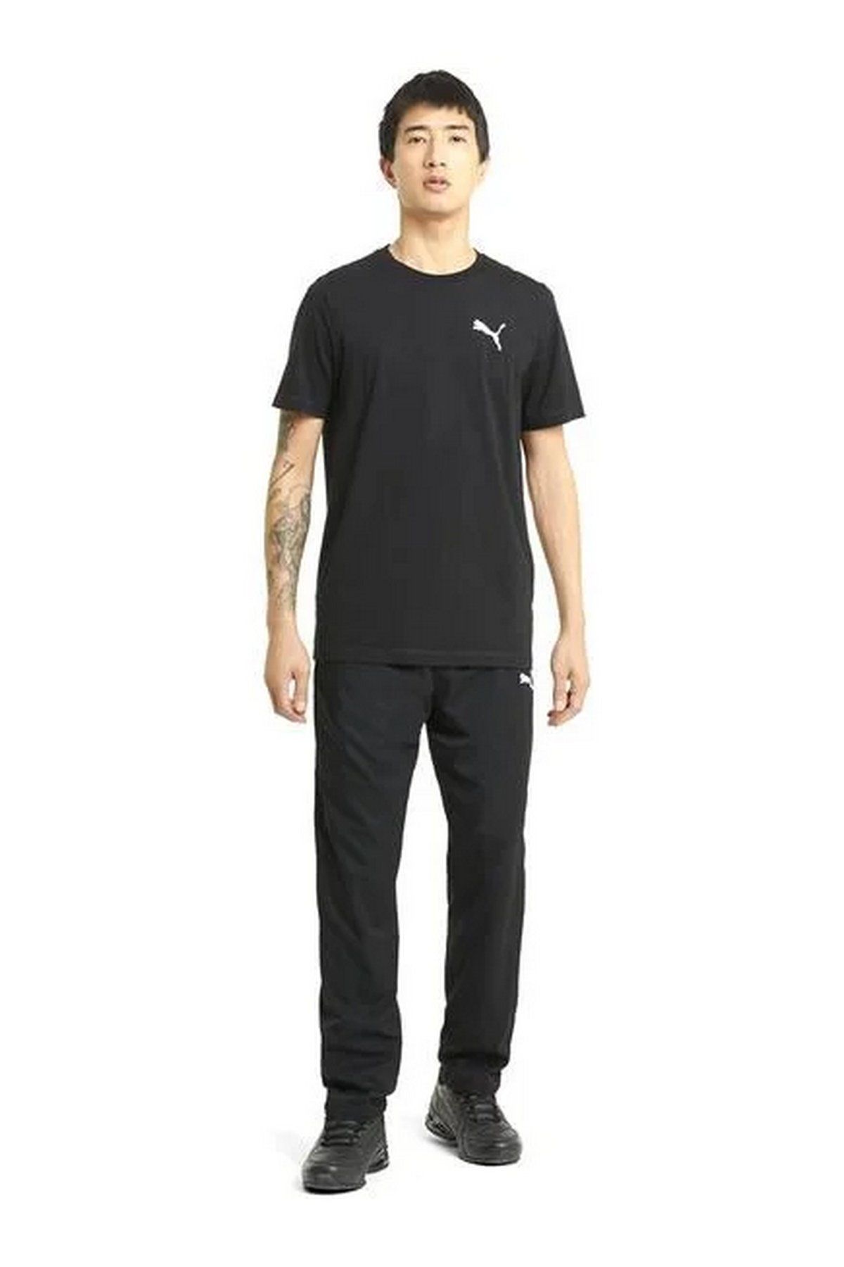 Puma Active Woven Pants op Puma-Black Erkek Günlük Stil Alt Eşofman Siyah 58673201 L