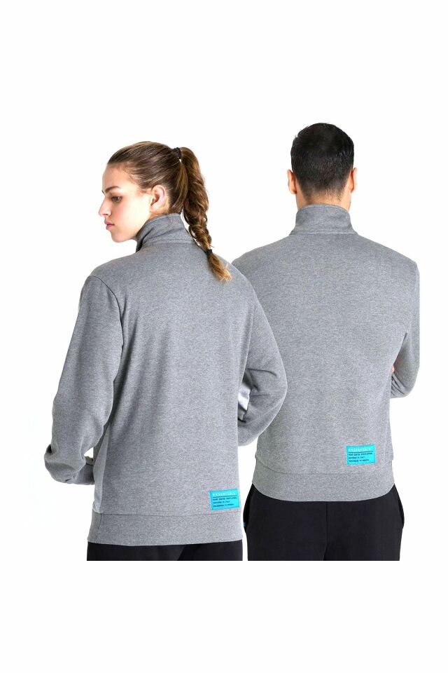 Arena Te Unisex Günlük Stil Ceket M Beden Gri 003769552-M