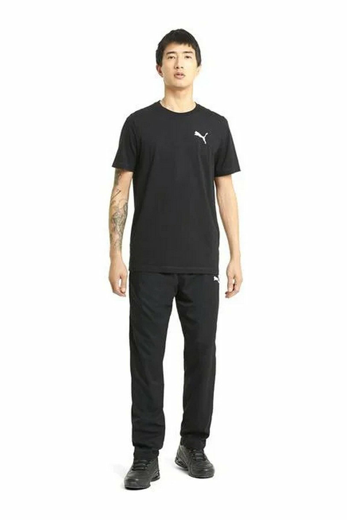 Puma Active Woven Pants op Puma-Black Erkek Günlük Stil Alt Eşofman Siyah 58673201 S