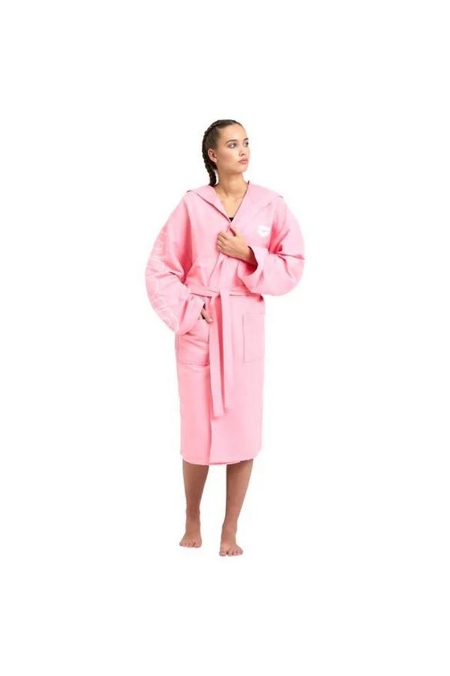 Arena Zeal Plus Unisex Bayan Erkek Antrenman Bornoz Pembe 005308301