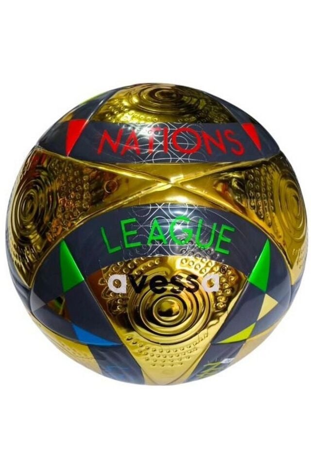 Avessa FT-1100 No 5 Futbol Maç Topu Siyah/Altın