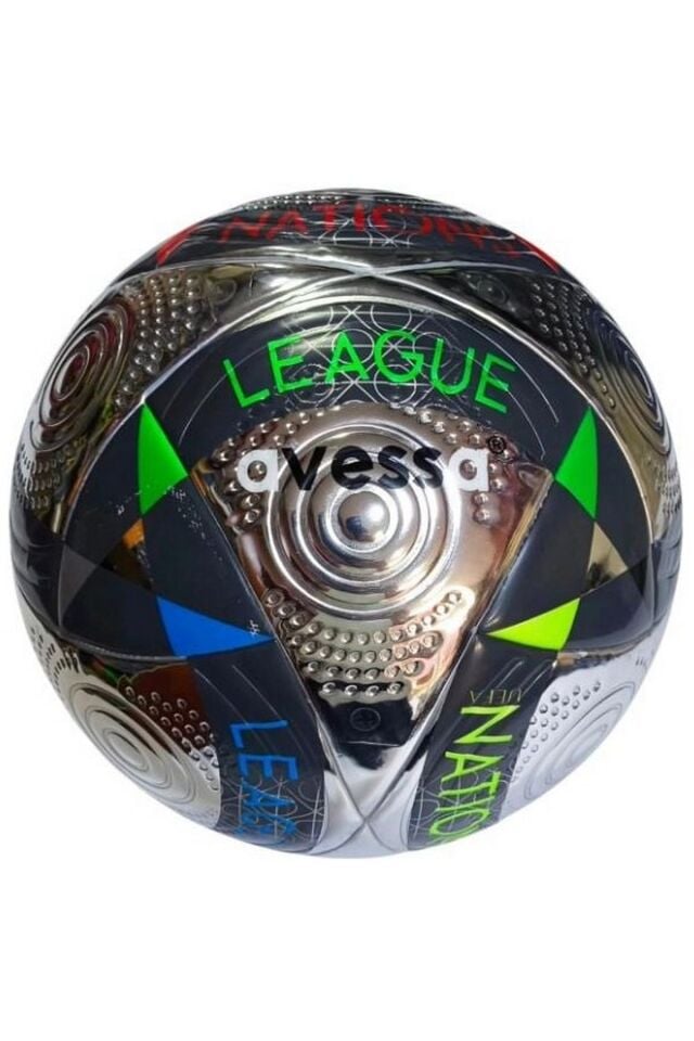 Avessa FT-2100 No 5 Futbol Maç Topu Siyah/Gümüş