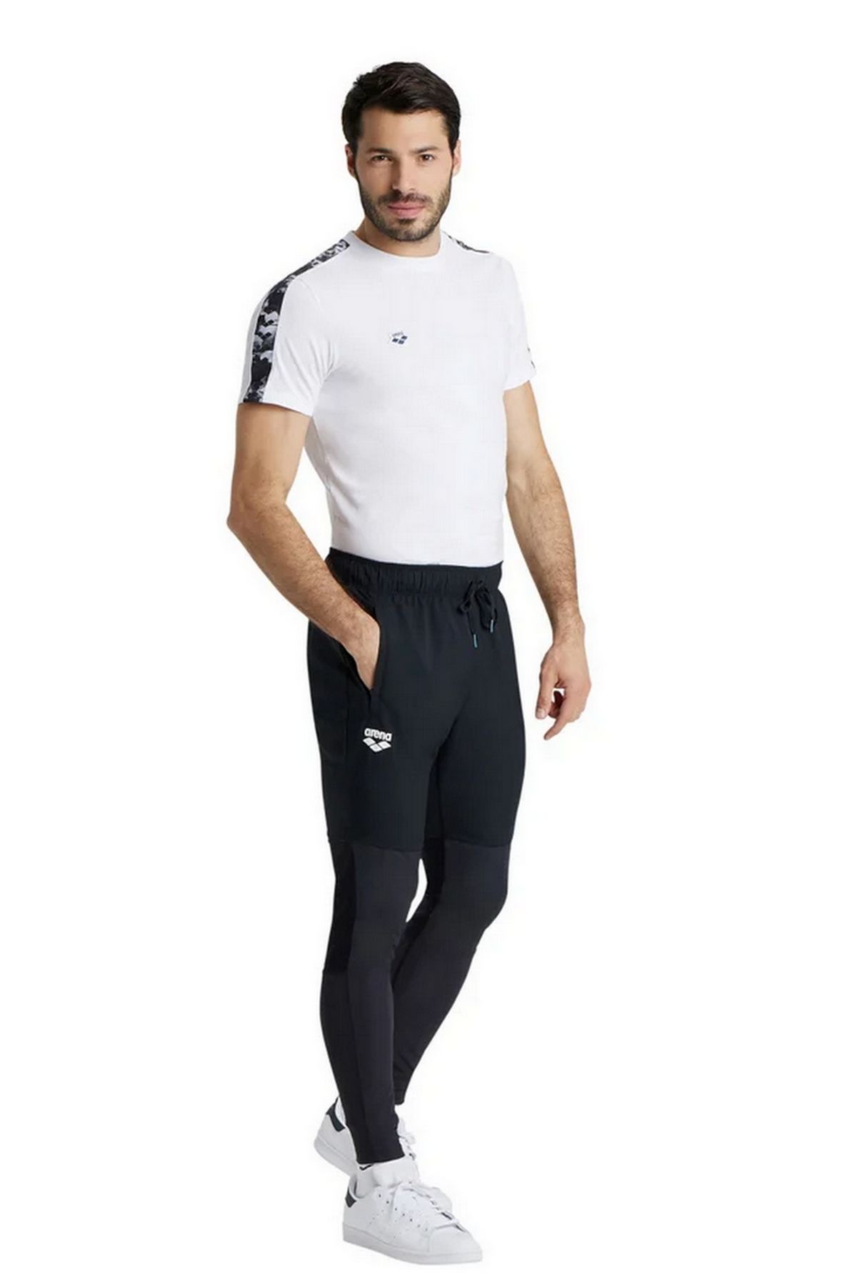 Arena Men's Pant Tight Panel Erkek Günlük Stil Alt Eşofman Siyah 005064500
