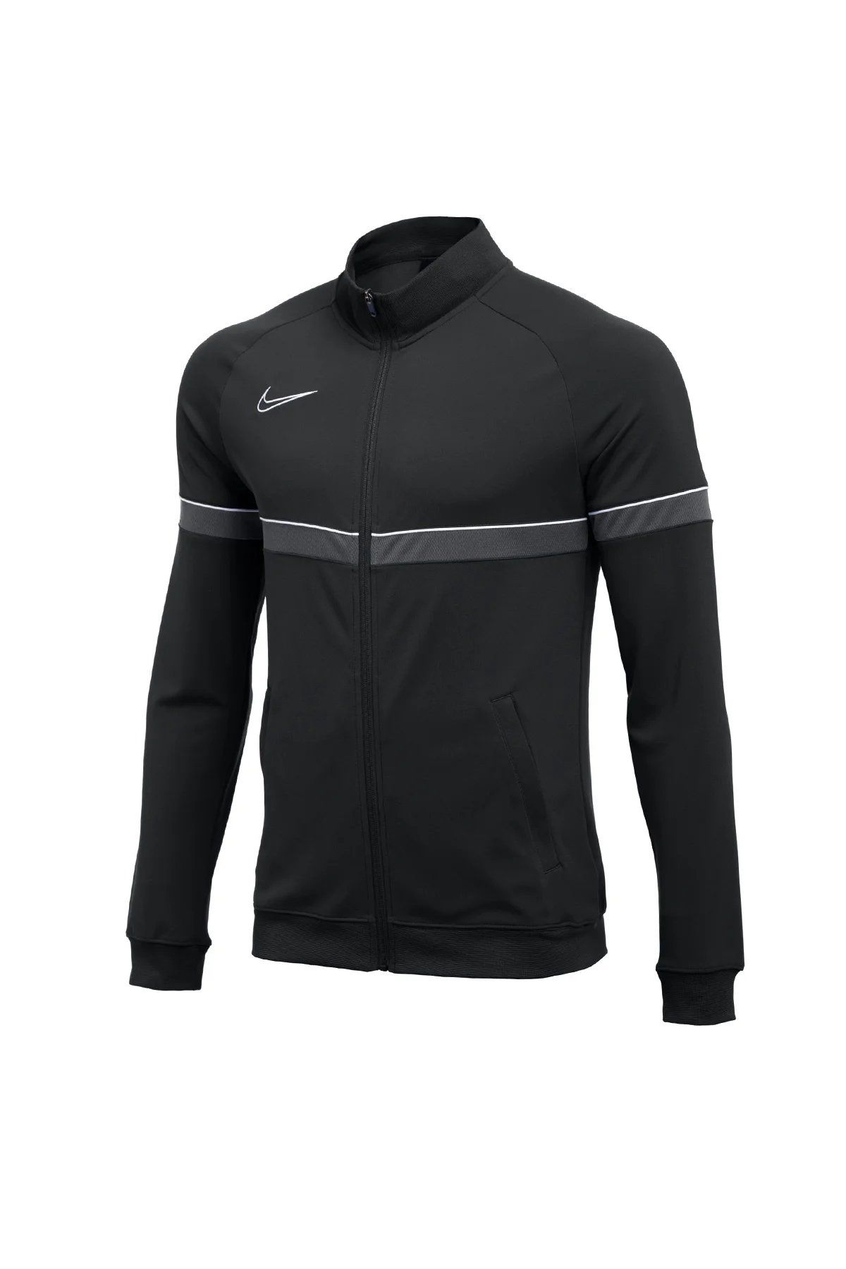 Nike Dri-Fit Academy 21 Siyah Track Jacket Tam Fermuarlı Futbol Ceketi CW6113-014