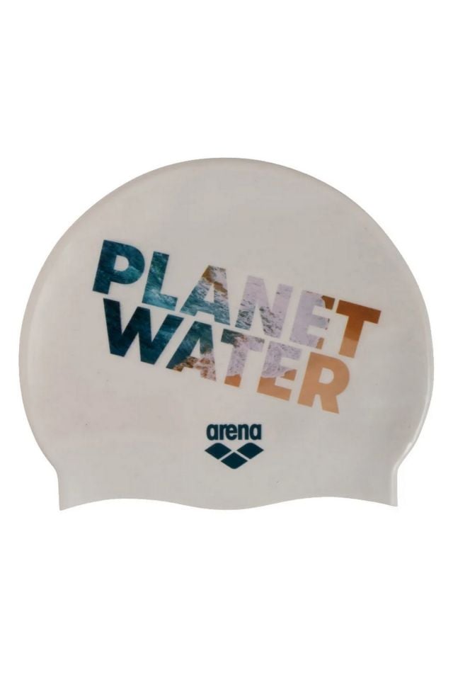 Arena Hd Cap Planet Unisex Silikon Yüzücü Bonesi Beyaz/Desenli 005572217