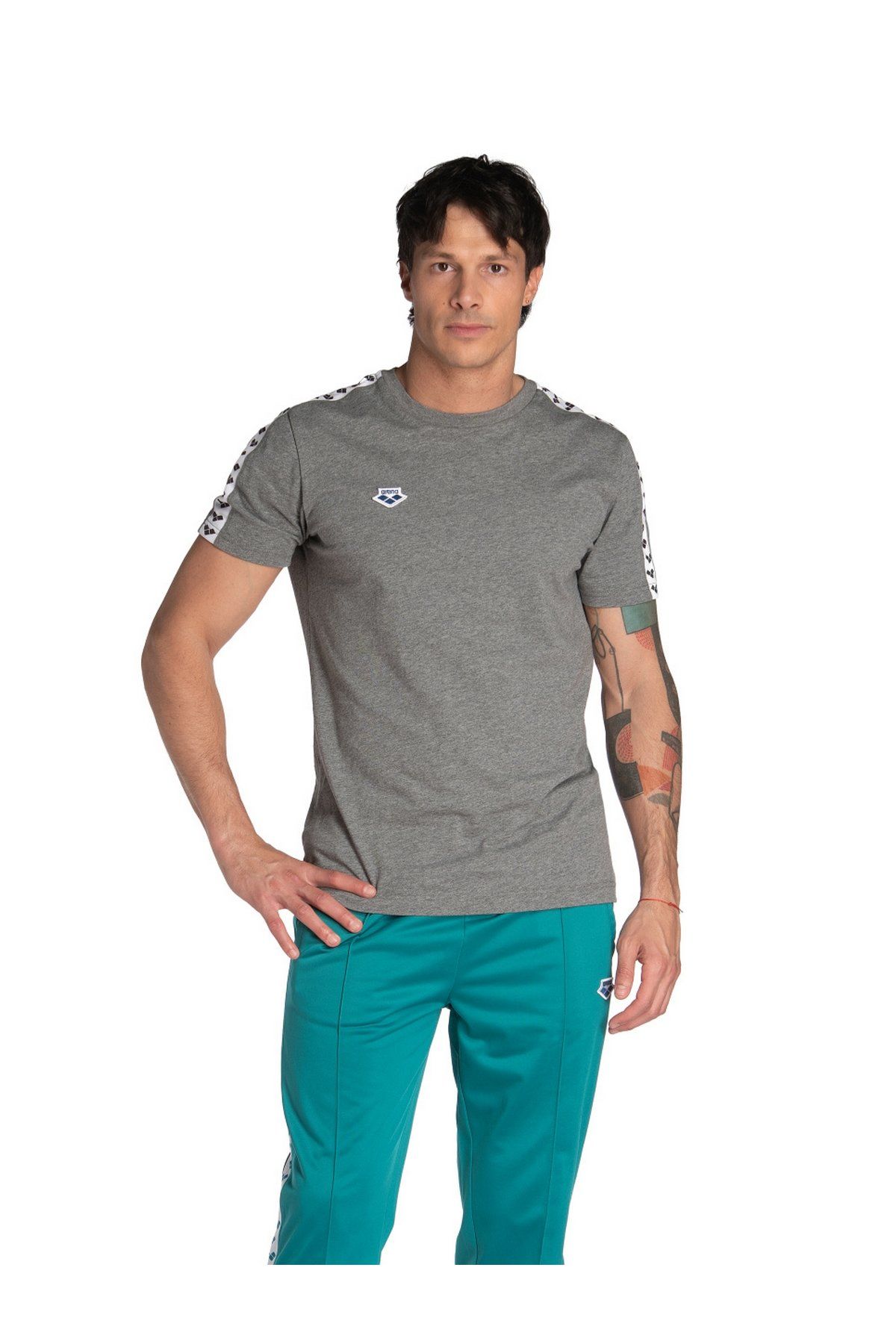 Arena Men's T-Shirt Team Erkek Kısa Kol Tişört M Beden Gri 002701551-M
