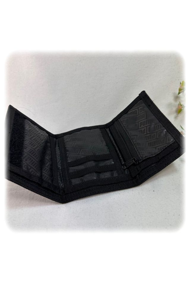 Puma Phase Wallet Black Unisex Günlük Kullanım İçin Cüzdan Siyah 07561701