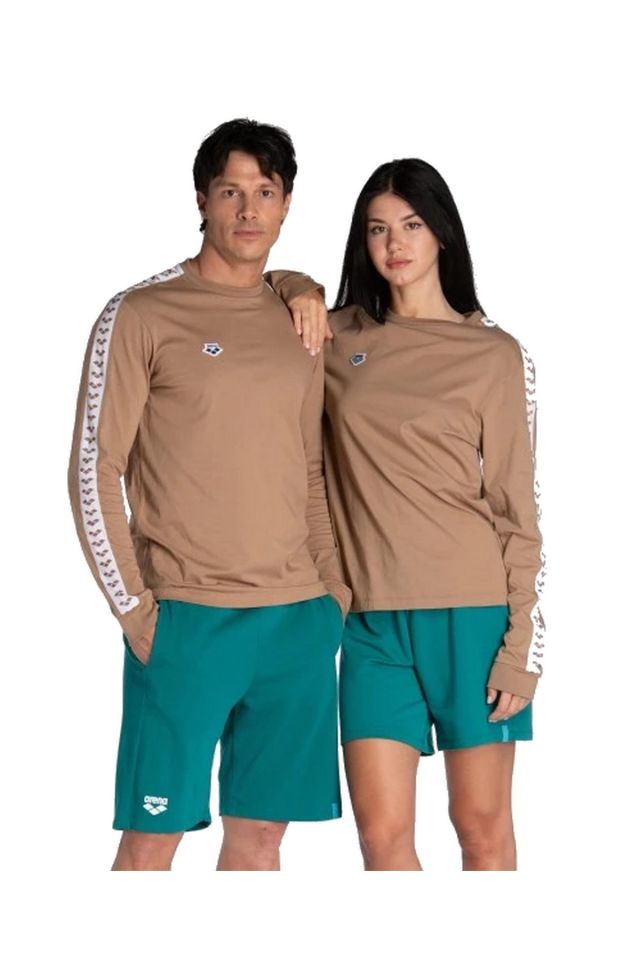 Arena Icons Long Sleeve Unisex Günlük Stil Uzun Kol Tişört M Beden Bej 006823210-M