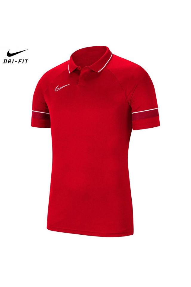 Nike Dri-Fit Academy 21 Kırmızı Erkek Polo Yaka Tişört CW6104-657 2XL