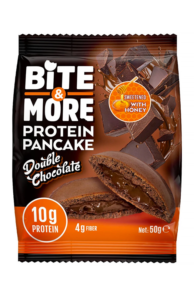 Bite & More Protein Pancake Double Chocolate 50g x 12 Adet