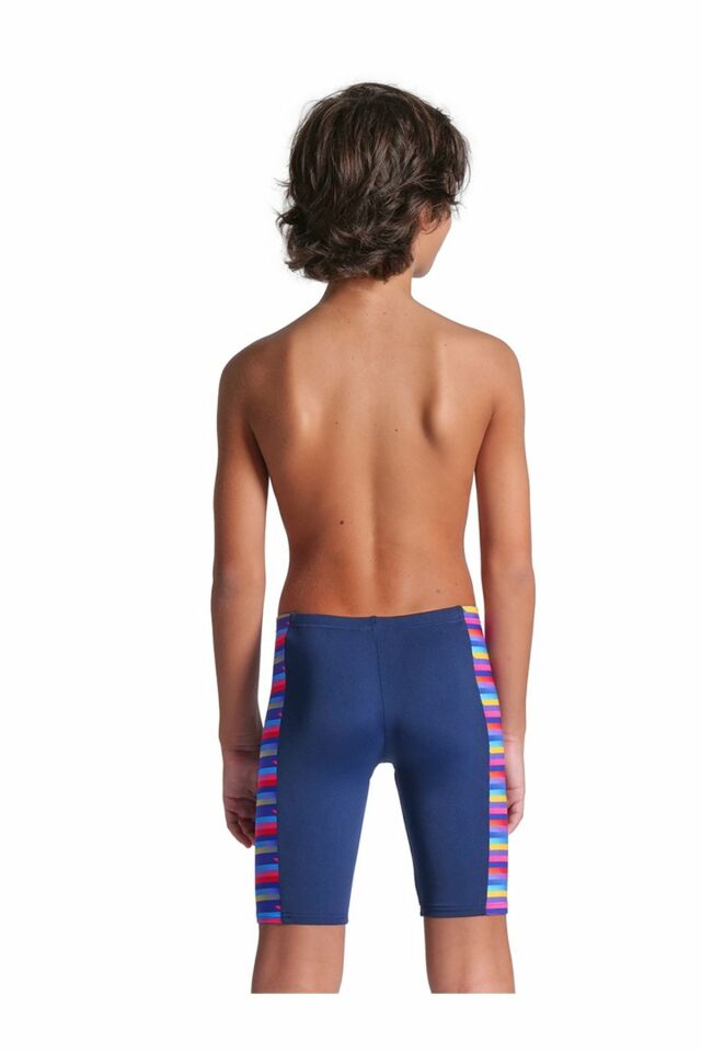 Arena Boy's Arena Racing Stripe Swim Jammer Erkek Çocuk Yüzücü Mayo Lacivert 009012750 10-11