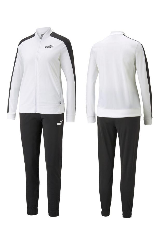 Puma Baseball Tricot Suit cl Bayan Eşofman Takımı Beyaz 67370002