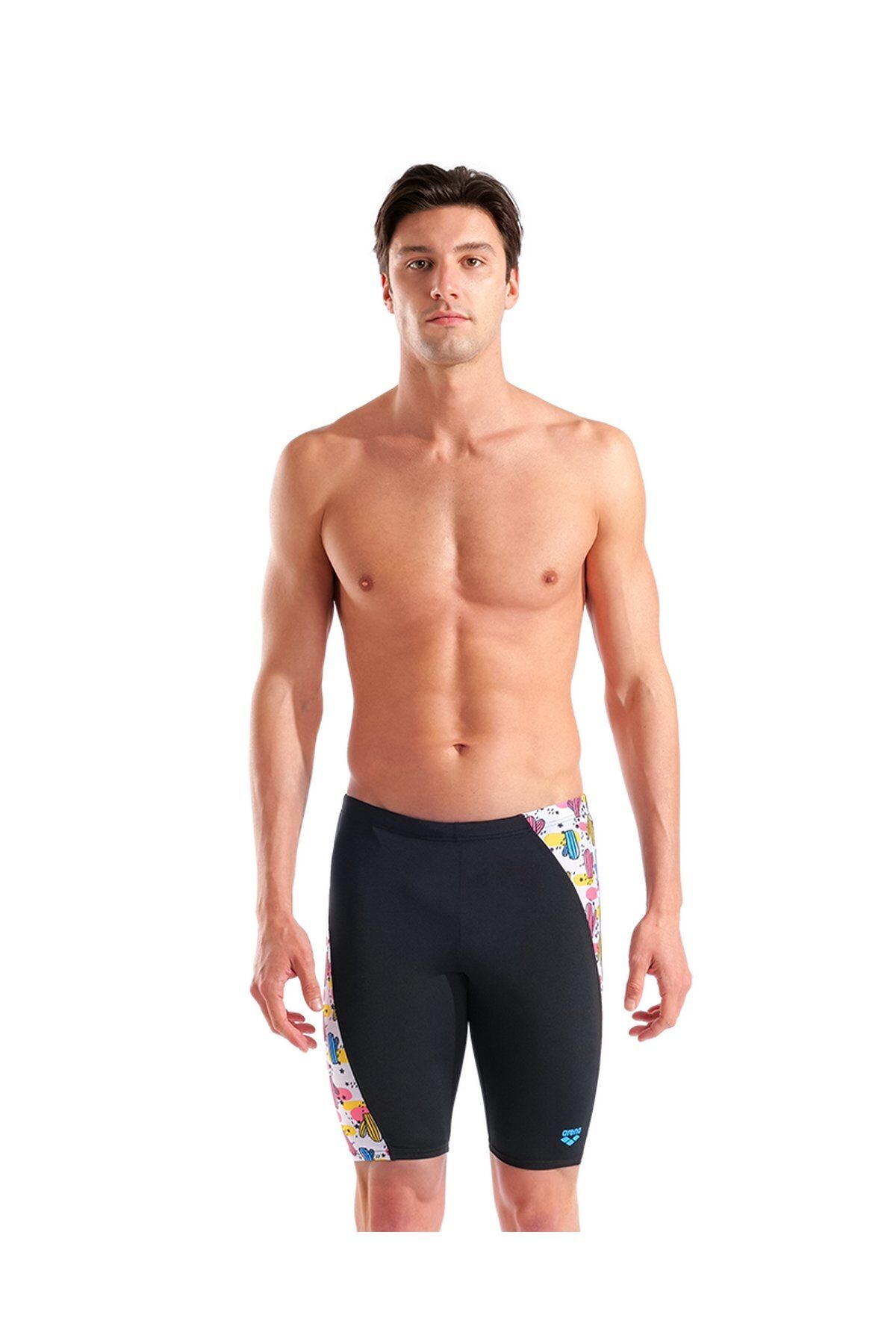 Arena Men's Desert Swim Jammer Erkek Yüzücü Jammer Mayo Siyah/Desenli 010215501