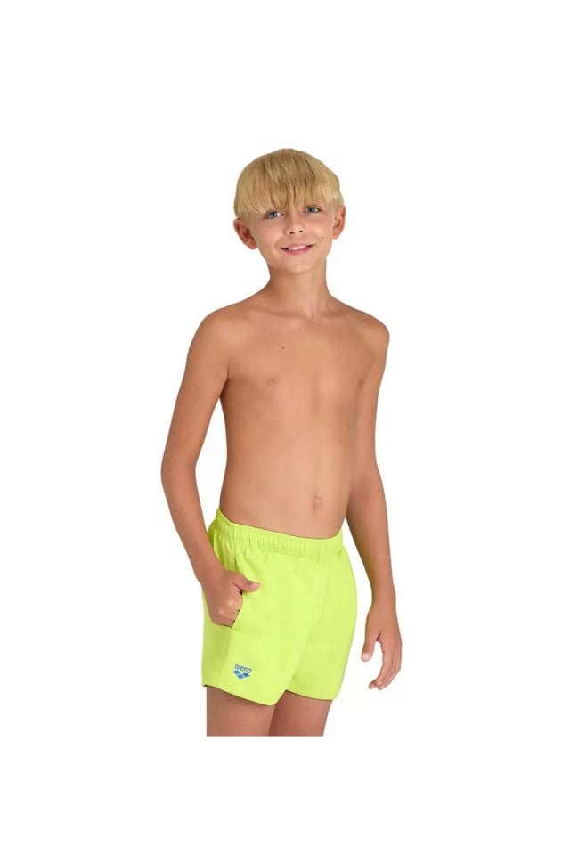 Arena Boys' Beach Short Logo R Erkek Çocuk Plaj Şortu 12-13 Yaş Yeşil 006446688-12-13