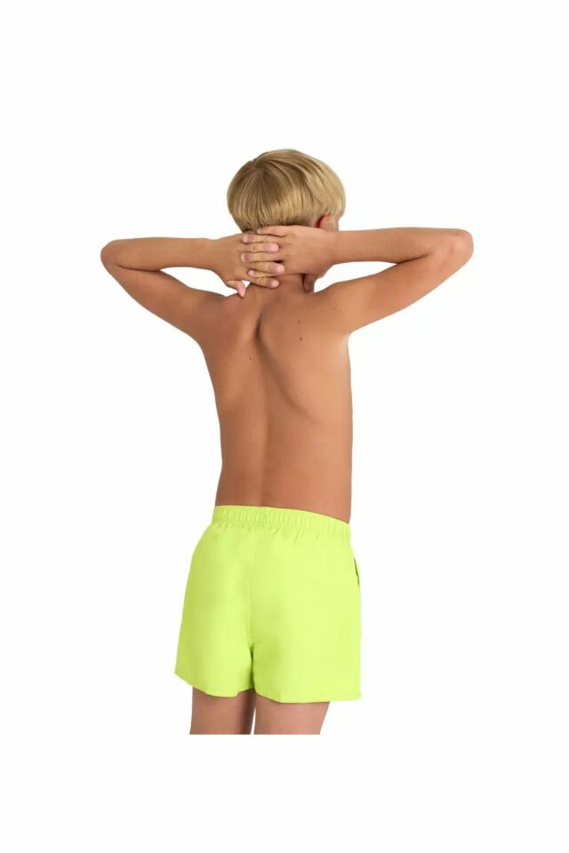 Arena Boys' Beach Short Logo R Erkek Çocuk Plaj Şortu 12-13 Yaş Yeşil 006446688-12-13