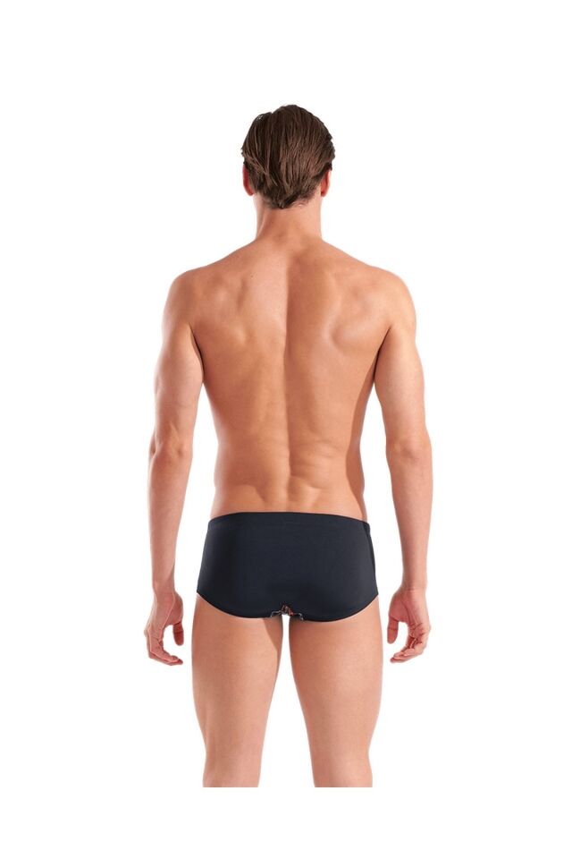 Arena Men's Iguanas Swim Low Waist Short Erkek yüzücü Düşük Bel Mayo Siyah/Desneli 010217501